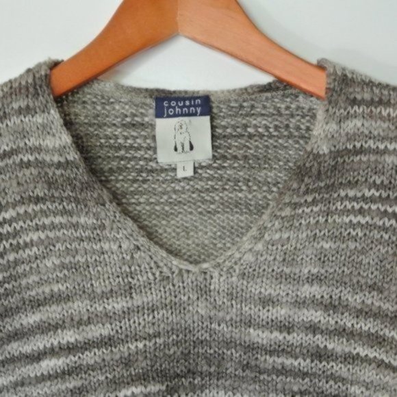 Cousin Johnny‎ Wool V-Neck Sweater  L - Picture 4 of 10